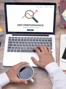 Admin working local SEO performance